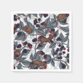 Muizen en bramen op wit servet (Voorkant)