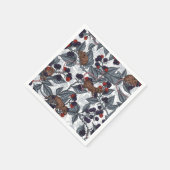 Muizen en bramen op wit servet (Hoek)