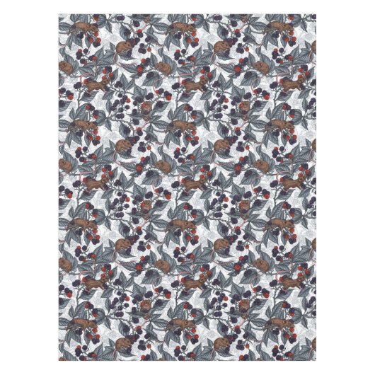 Muizen en bramen op wit tafelkleed (Voorkant)