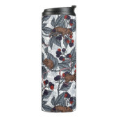Muizen en bramen op wit thermosbeker (Gedraaid links)
