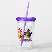 Muizen en eekhoorns spelen een concert acryl drinkbeker (Achterkant)