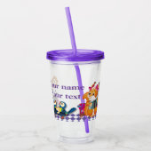 Muizen en eekhoorns spelen een concert acryl drinkbeker (Links)