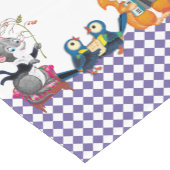 Muizen en eekhoorns spelen een concert korte tafelloper (Hoek)