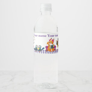 Muizen en eekhoorns spelen een concert waterfles etiket
