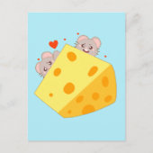 Muizen en kaas briefkaart (Voorkant)