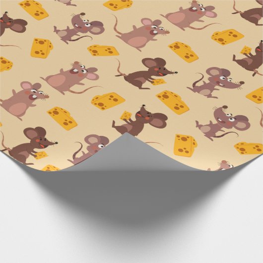 Muizen en kaas cadeaupapier (Hoek)