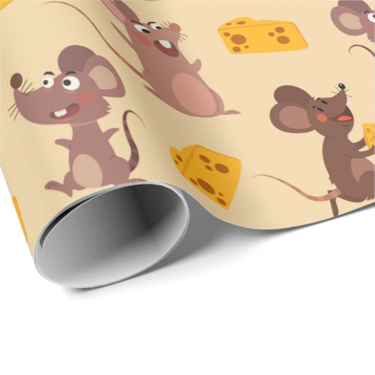 Muizen en kaas cadeaupapier (Rol Hoek)