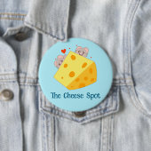 Muizen en kaas ronde button 4,0 cm (In situ)