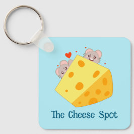 Muizen en kaas sleutelhanger