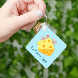 Muizen en kaas sleutelhanger