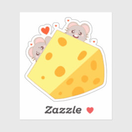 Muizen en kaas sticker
