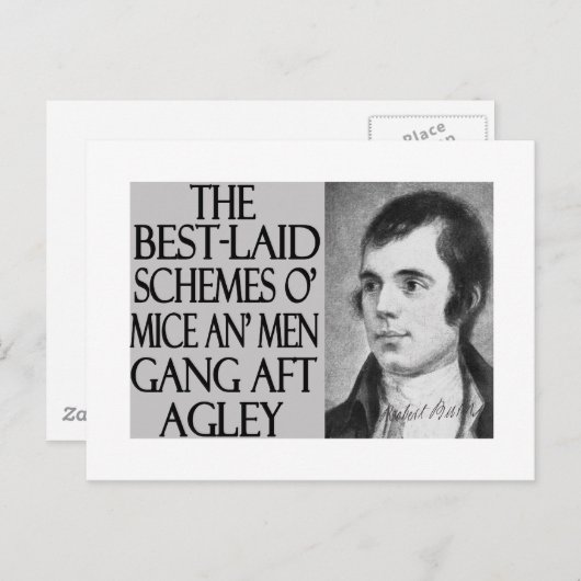 Muizen en Mannen Briefkaart (Voorkant / Achterkant)