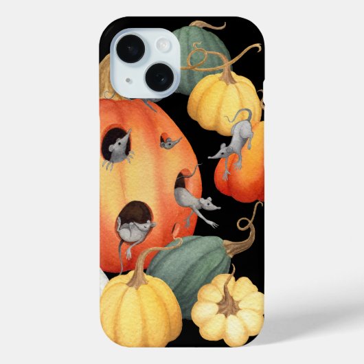 Muizen en pompoenen herfstplezier Case-Mate iPhone case (Achterkant)