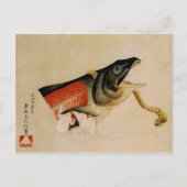Muizen en zalm Hokusai Briefkaart (Voorkant)