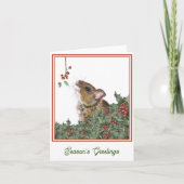 Muizen, Hulst, Miste Kerstkaart Kaart (Voorkant)
