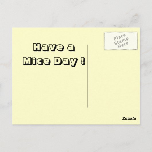 muizen in kleding kunstBriefkaart Briefkaart (Achterkant)