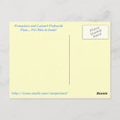 Muizen in laarzen! briefkaart (Achterkant)