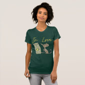 Muizen in liefde, liefdesvogels t-shirt (Voorkant volledig)