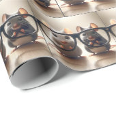 Muizen kijken van achter een zwarte bril cadeaupapier (Rol Hoek)