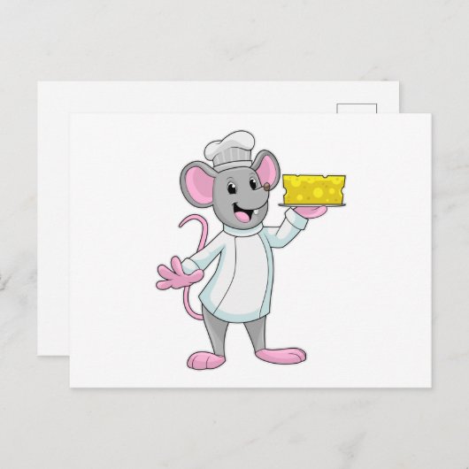Muizen kok met kaas briefkaart (Voorkant / Achterkant)
