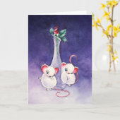 Muizen met een Roos Kaart (Gele Bloem)