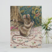 Muizen op het werk Draaien van de naald (Beatrix P Kaart (Staand voorkant)