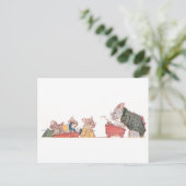 Muizen op school briefkaart (Staand voorkant)