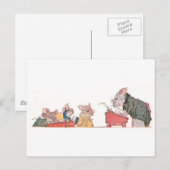 Muizen op school briefkaart (Voorkant / Achterkant)