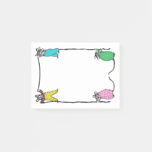  muizen Post Het merkt op Post-it® Notes (Voorkant)