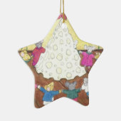 Muizen rond een kaaskerstboom keramisch ornament (Rechts)