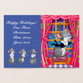 Muizen spelen een concert folie kaarten (Binnen)