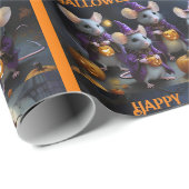 Muizen Wizards Pompoenen Halloween Verjaardag Voeg Cadeaupapier (Rol Hoek)