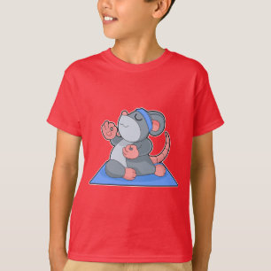 Muizen Yoga Fitness Meditatie T-shirt