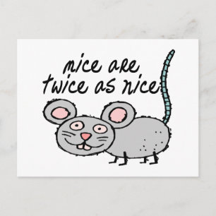 Muizen zijn twee keer zo mooi briefkaart