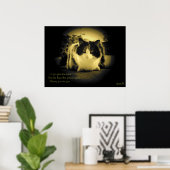 Muizen zijn vun Peep Hole Kat Haiku Poster (Thuiskantoor)