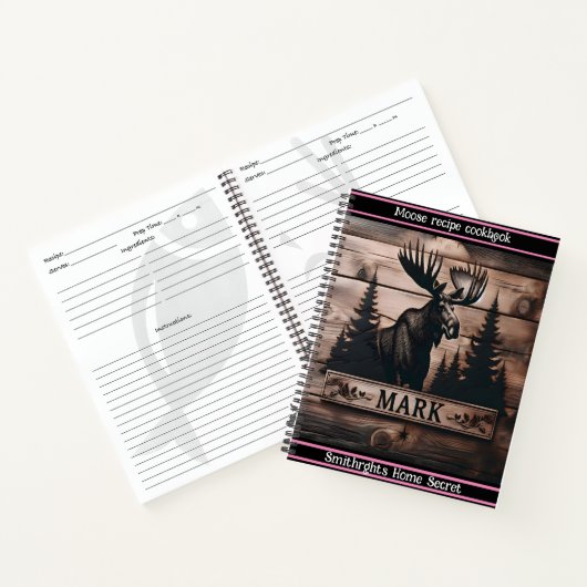 Muizenbeitsen op hout bij zonsondergang notitieboek (Binnen)