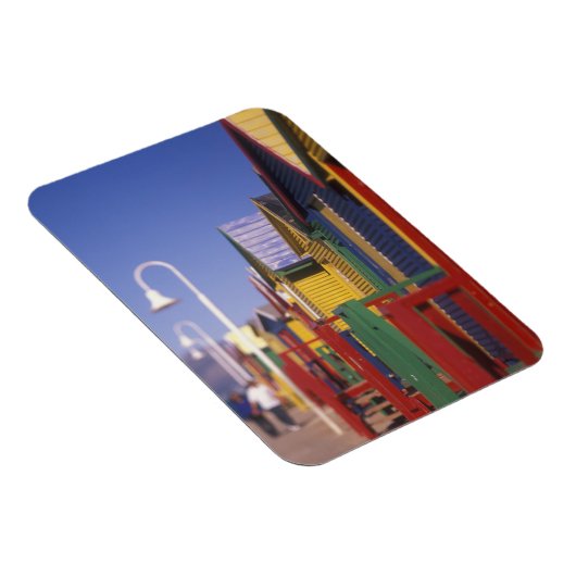 Muizenburg Bathing Boxes, vlakbij Capetown, Zuid Magneet (Rechterzijde)