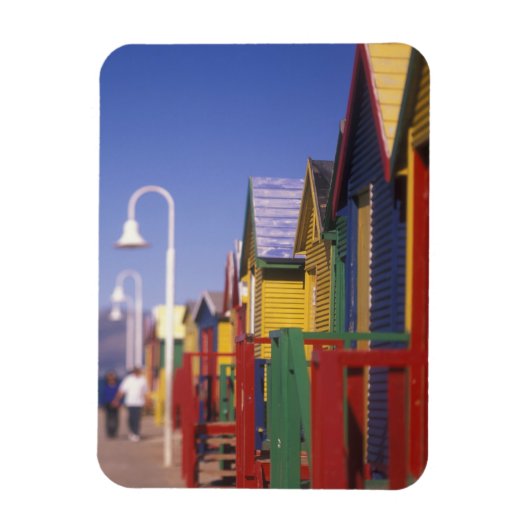 Muizenburg Bathing Boxes, vlakbij Capetown, Zuid Magneet (Verticaal)