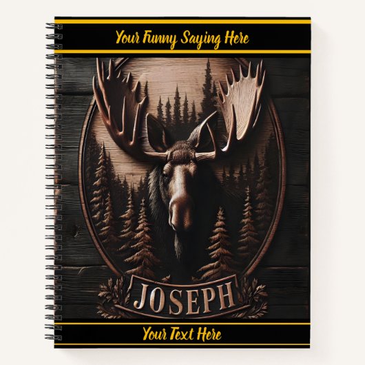 Muizenhouderij te midden van bosbomen notitieboek (Voorkant)