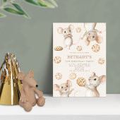 Muizenkoekjes Kinderverjaardagsfeestje Kaart