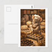 Muizenloopbaan in Chocoladewinkel Briefkaart (Voorkant / Achterkant)