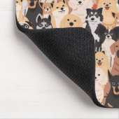 Muizenmat met honden muismat (Hoek)