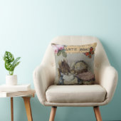 Muizenmoeder met baby, shabby chic kinderkamer/kin kussen (Stoel)