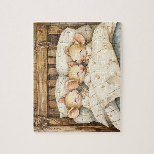 Muizenpuzzel voor het slapengaan legpuzzel (Verticaal)