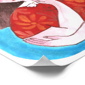 Mujer con Flor Poster (Hoek)