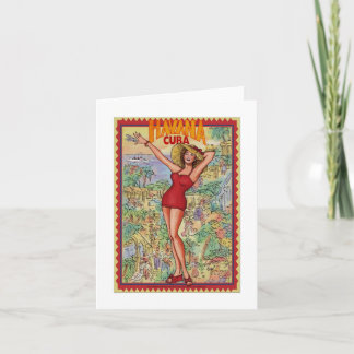 Mujer Havana: Cubano La Habana Tarjeta Kaart