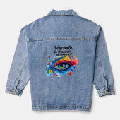 mujer Venezuela – Libertad y transición | Estilo Denim Jacket (Achterkant)