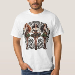 Mujer y nudo celta t-shirt