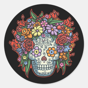 Mujere Muerta Con Gracias II Ronde Sticker