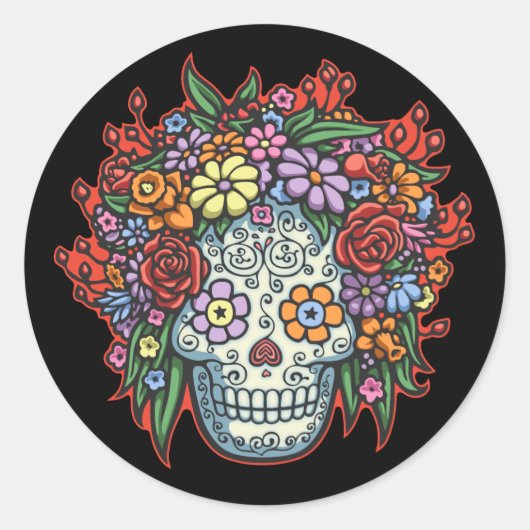 Mujere Muerta Con Gracias II Ronde Sticker (Voorkant)